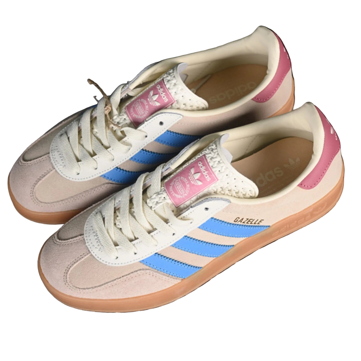 Adidas ORIGINALS GAZELLE INDOOR BEIGE/BLUE/RED