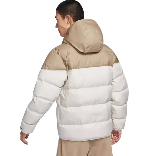 Nike - Windrunner - Veste isolante à capuche - Kaki/crème