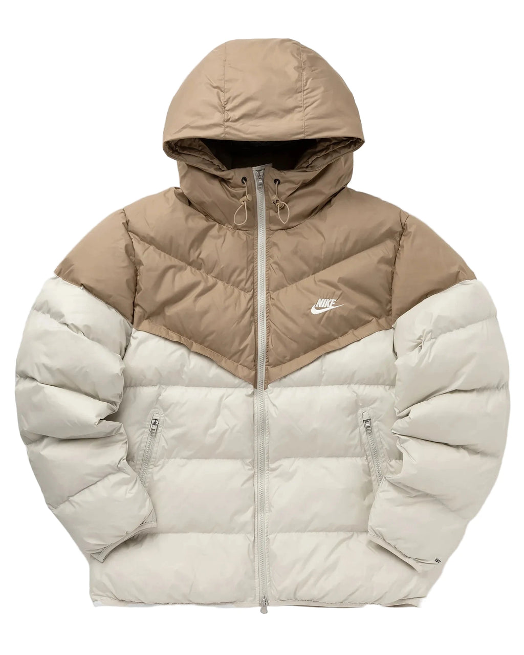 Nike - Windrunner - Veste isolante à capuche - Kaki/crème