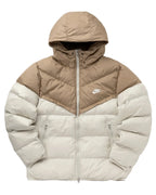 Nike - Windrunner - Veste isolante à capuche - Kaki/crème
