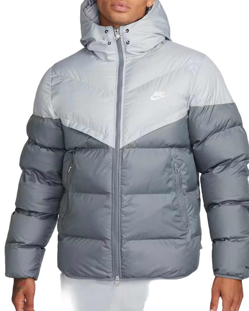 Nike - Windrunner - Veste isolante à capuche - gris