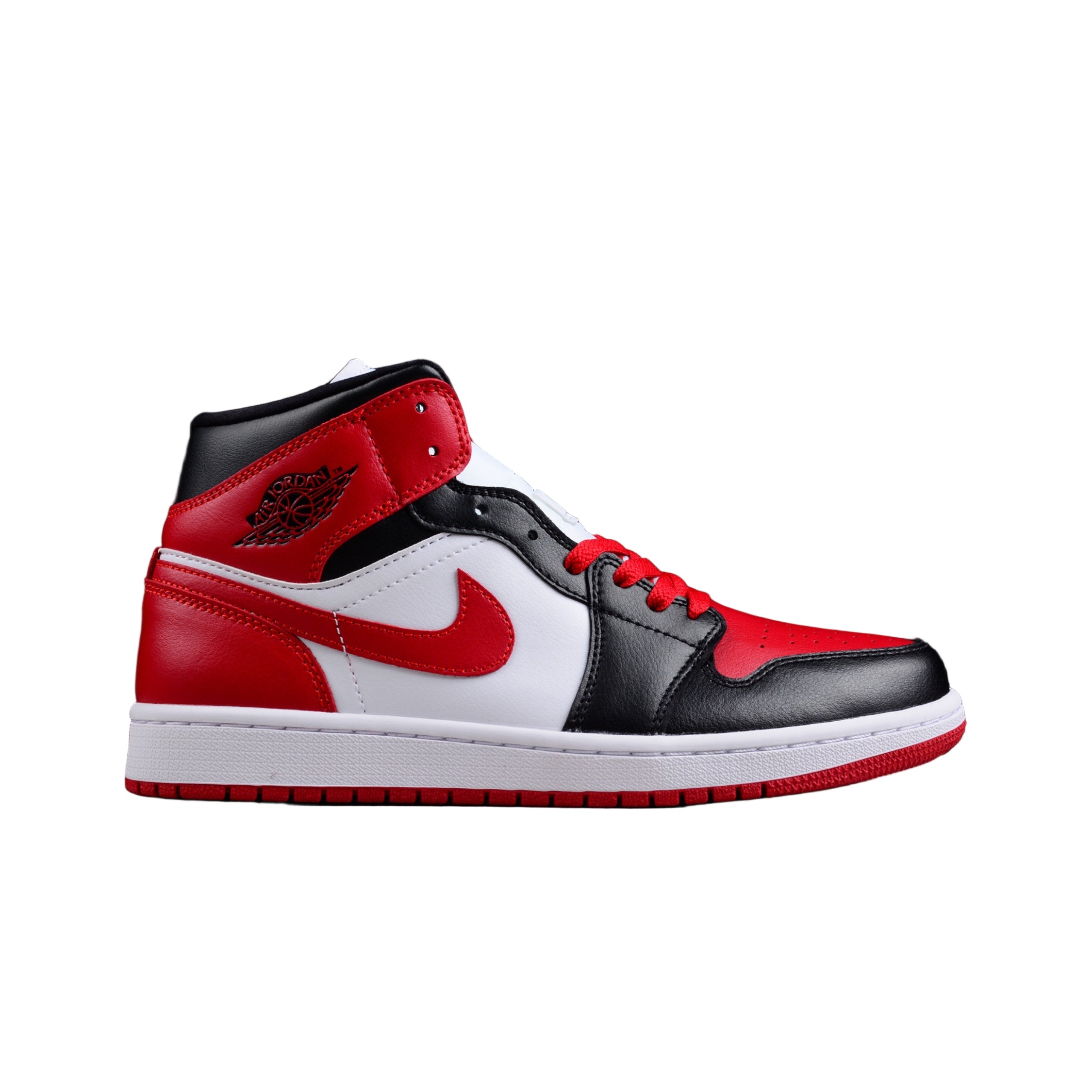 Air Jordan 1 Mid Noir/Blanc/Rouge GYM