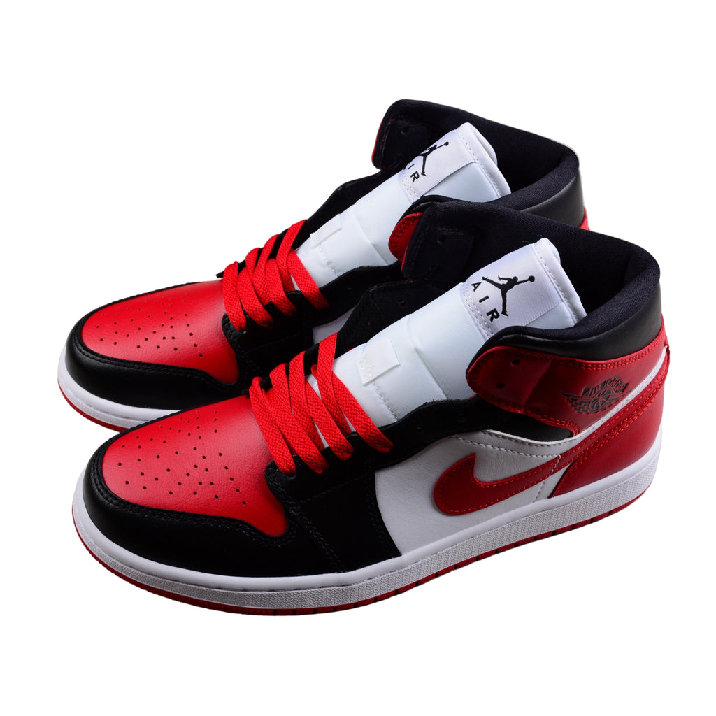 Air Jordan 1 Mid Noir/Blanc/Rouge GYM