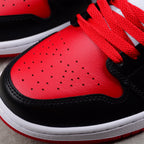 Air Jordan 1 Mid Noir/Blanc/Rouge GYM