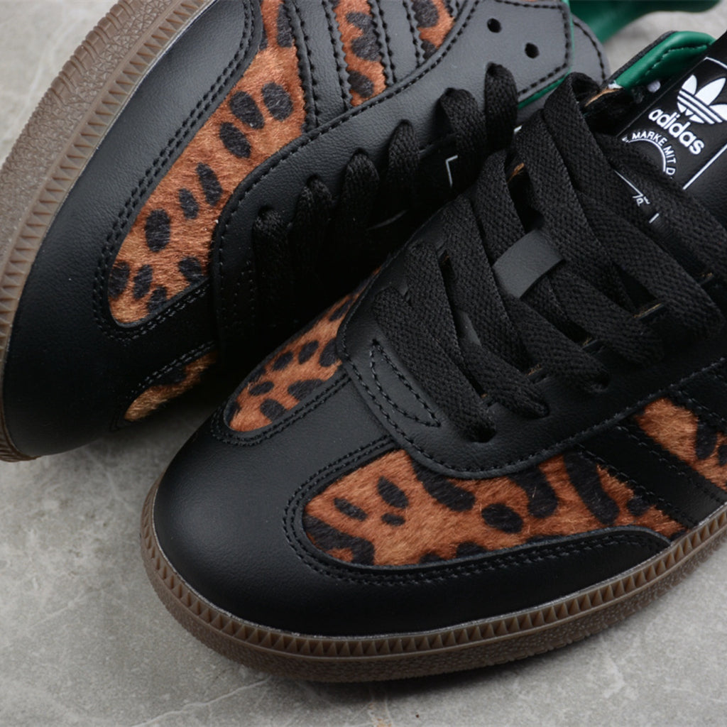 Adidas Samba core black collegiate green cream white